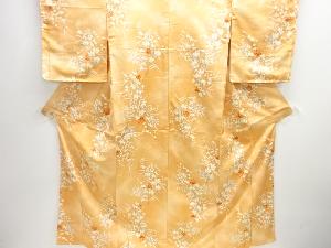 未使用品　花模様小紋着物